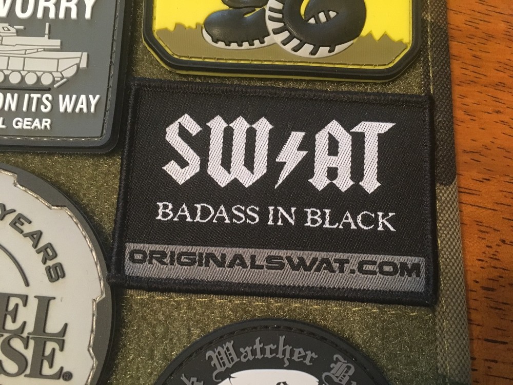 Original SWAT. Woven Patch with hook backing.