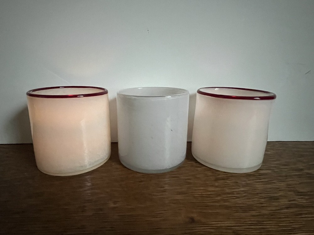 Lafco 15.5 oz Hand Blown Candle Containers- three-Empty