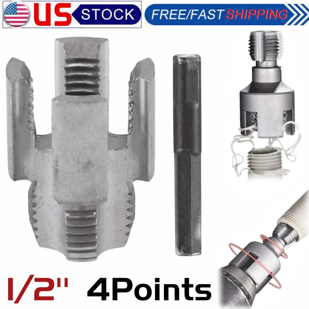 Integrated Internal & External Pipe Threading-Tool PVC Pipe Threader Cutting Kit