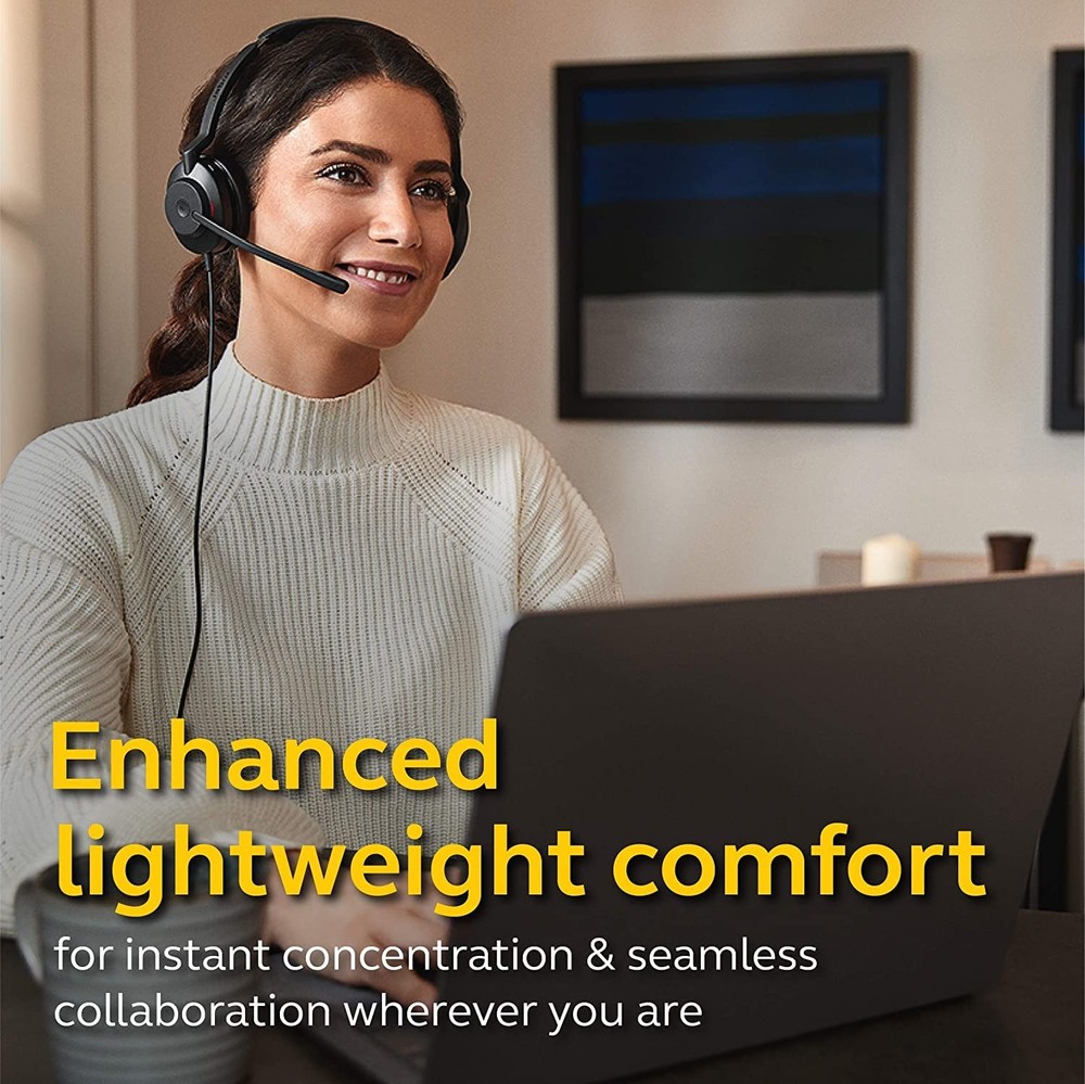 Jabra Evolve2 30 UC Wired Headset, USB-C, Mono - Black