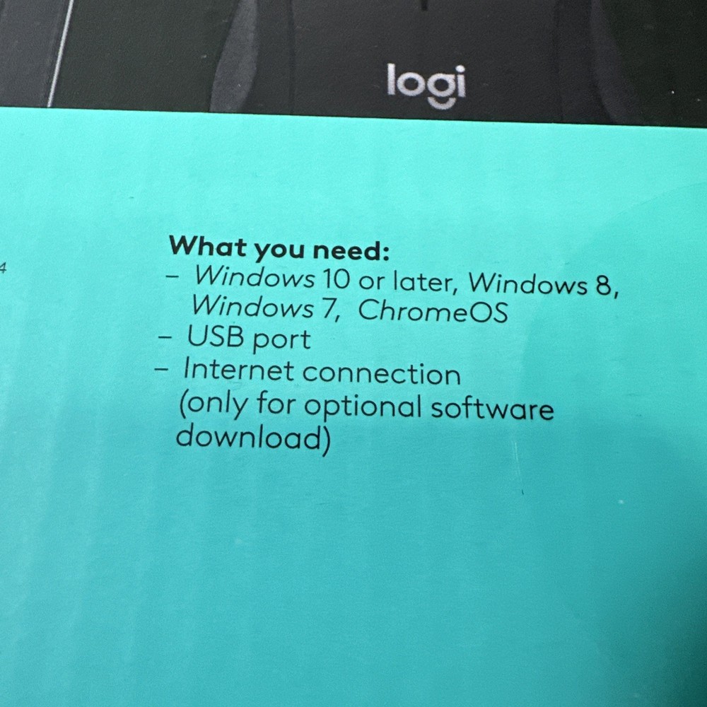 Logitech MK540 Combo Advanced Wireless Keyboard & Mouse Combo USB Receiver Black