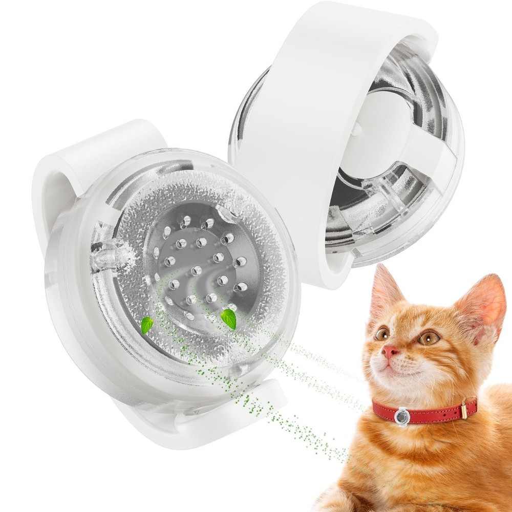Calming Cat Pheromone Diffuser 2-Pack - Reduces Anxiety & Stress, Fits Collars