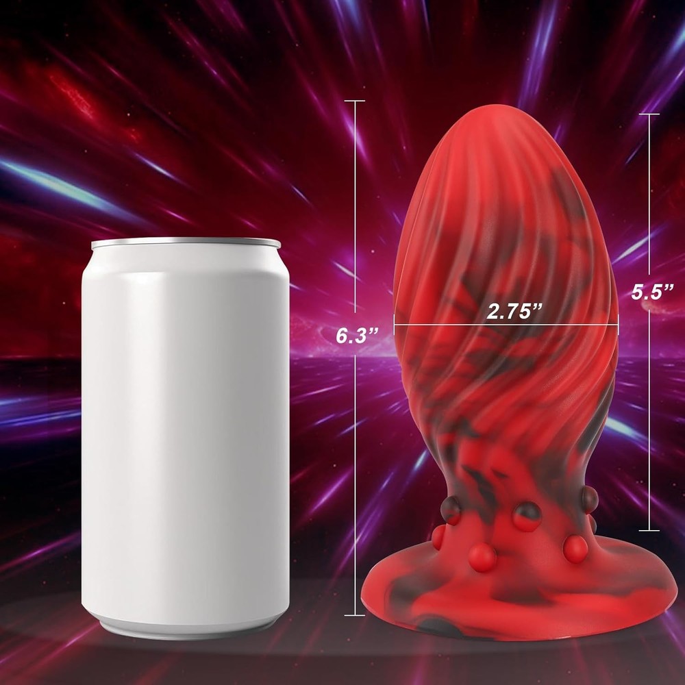 Super Big Anal Plug Liquid Silicone Butt Plug with Suction Cup Base for Advanced