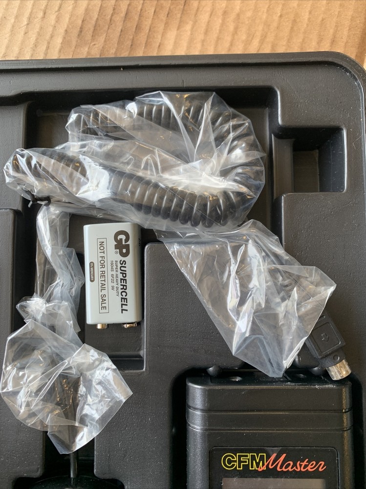 General Tools DCFM8901 Digital Two Piece Air Flow Meter with RS232 Output NEW