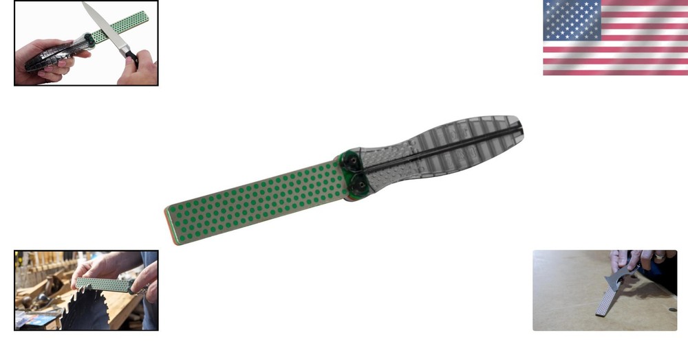 Compact Dia-Fold Diamond Sharpener - Ideal for Outdoor Use & Quick Sharpening
