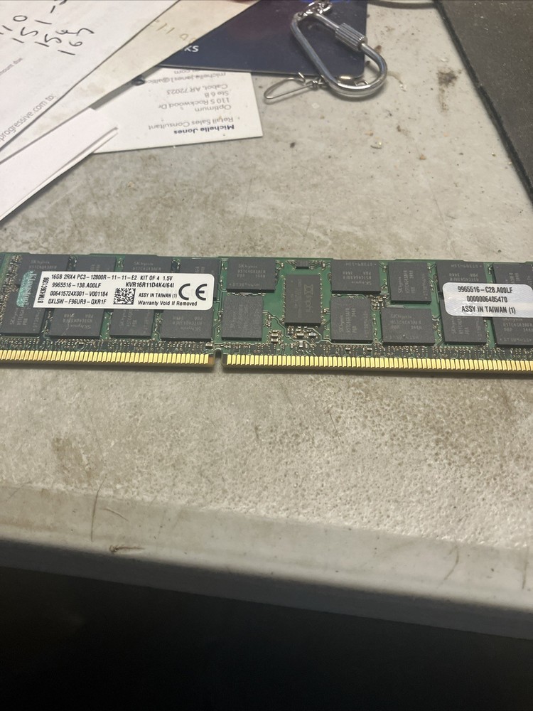 Kingston KVR16R11D4K4/64I 16GB Server Memory