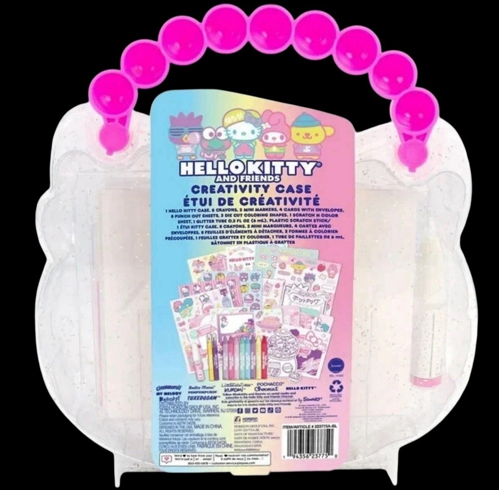 Hello Kitty & Friends ~ Coloring Creativity Set Activity Kit & Jewelry Case ~