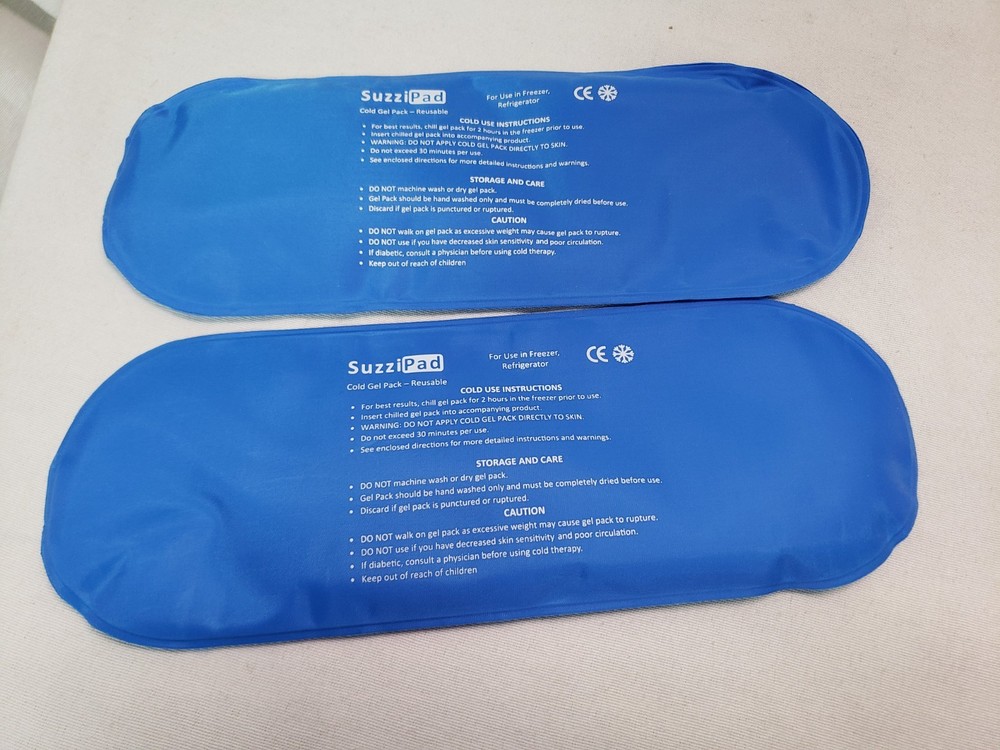 SuzziPad Replacement Ice Gel Packs Socks Insert **READ