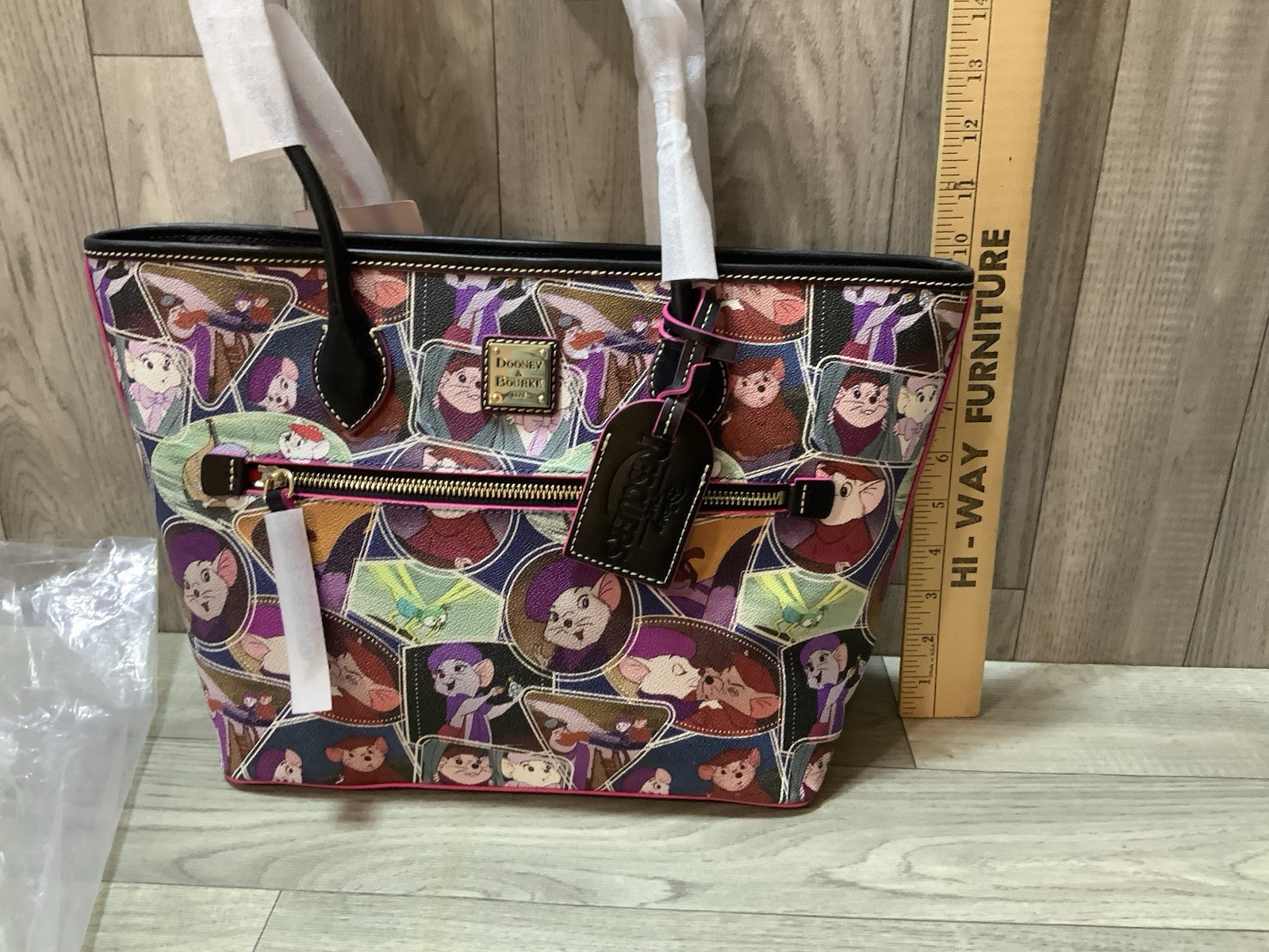 Dooney & Bourke Disney The Rescuers Tote Bag Purse NWT