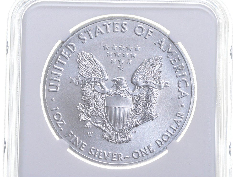 MS70 2018 W BURNISHED SILVER EAGLE NGC CLASSIC BROWN LABEL