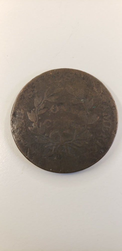 1803 Draped Bust Early US Copper Large Cent 1C small date bent