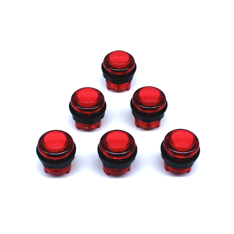 Arcade LED Push Buttons illuminated Microswtich JAMMA MAME Raspberry DIY +5V New