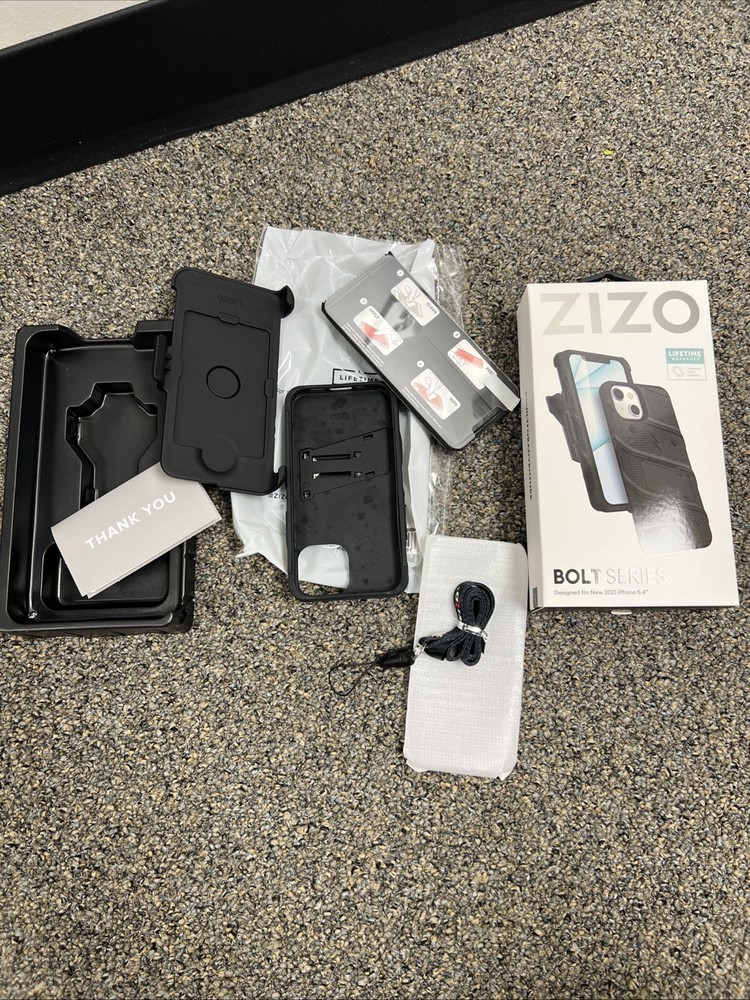 ZIZO Bolt Bundle iPhone 13, 5.4", Mini Case, Screen Protector Kickstand Holster