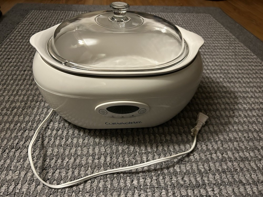 CorningWare SC-60 Electric 6 Quart Digital Programmable Crock Pot Slow Cooker