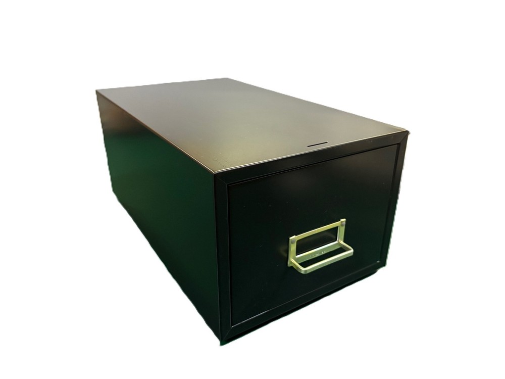 Filing Drawer, Globe Weis 5" X 8 " Single, Black