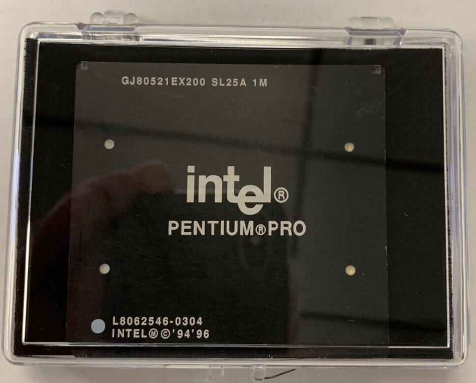 Intel Pentium Pro 200 MHz 1M GJ80521EX200 SL25A Rare Vintage Cpu in Jewel Case