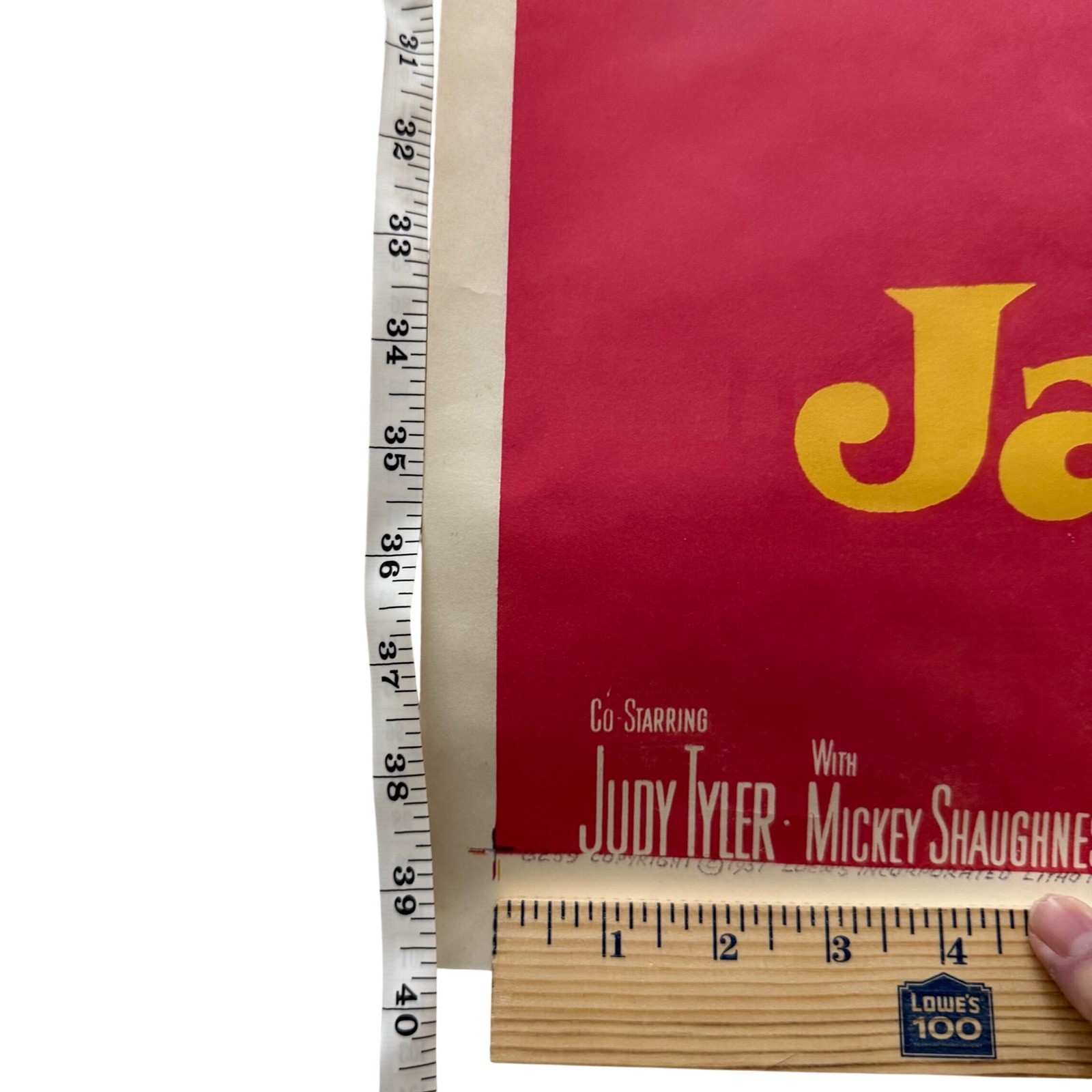 Elvis Presley Jailhouse Rock Vintage Movie Poster 27x41 MGM At His Greatest