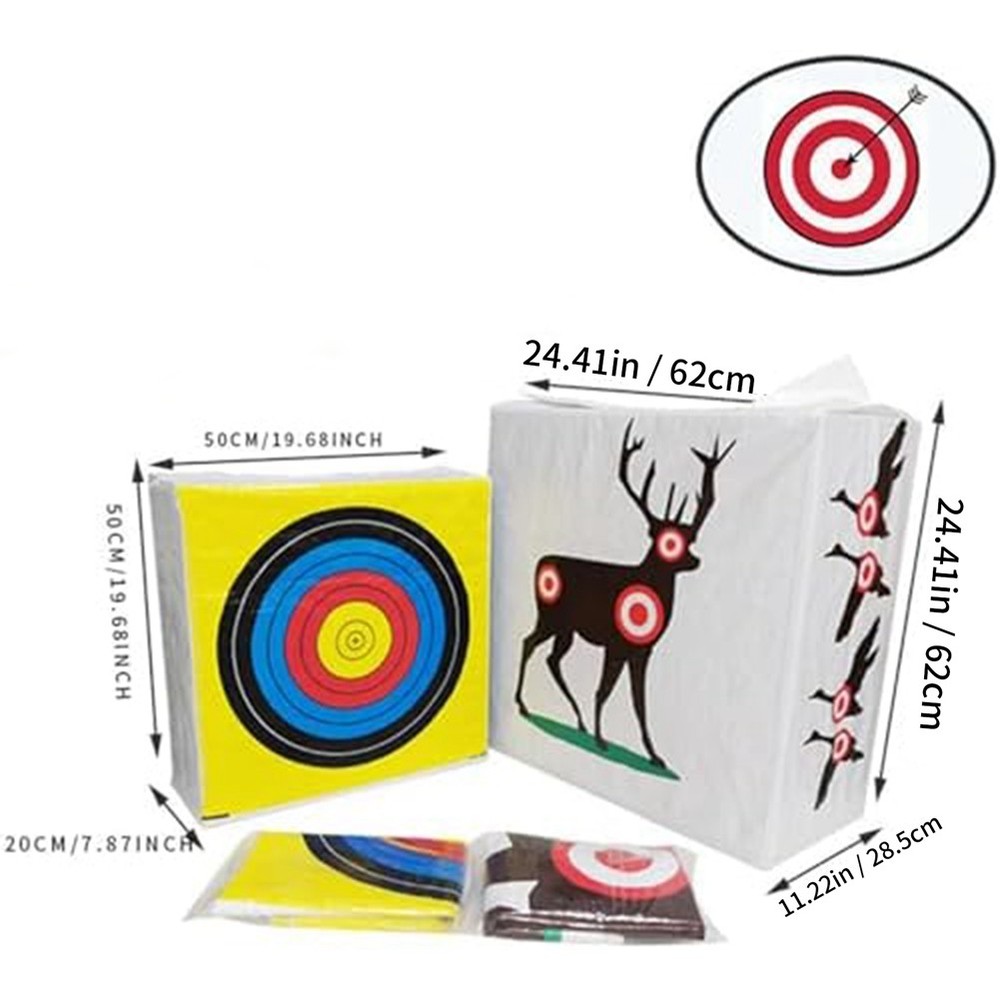2X(Range Archery Bag Target Replacement Cover with 2 Sides Easy to2588