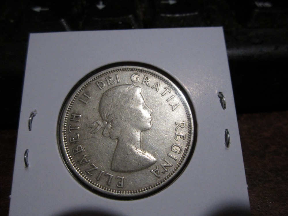 1955 - Canada silver 50 cent - Canadian half dollar