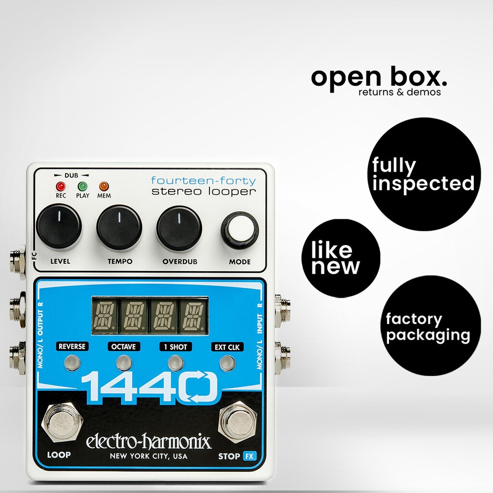 Electro-Harmonix 1440 Stereo Looper Effects Pedal w/ Octave & Reverse | Used