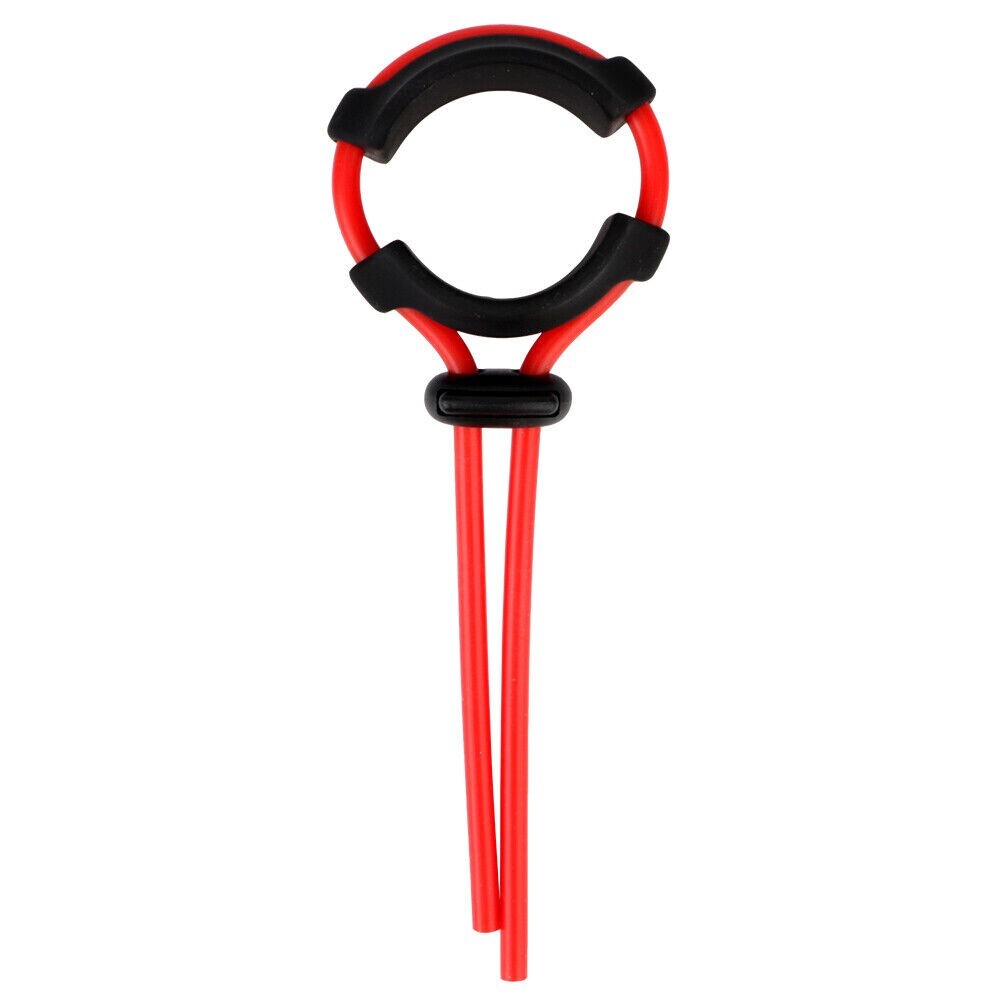 Ball Stretcher Enhancer Squeeze Scrotum Testicle Silicone Ring Delay Ejaculation
