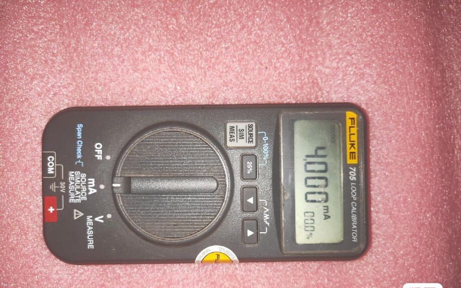 FLUKE 705 LOOP CALIBRATOR SOURCE SIMULATE OR MEASURE USED//