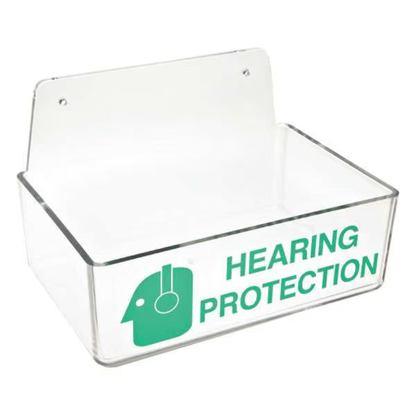 Brady Ear Plug Dispenser Acrylic Universal Wall Mount Countertop Empty Holder