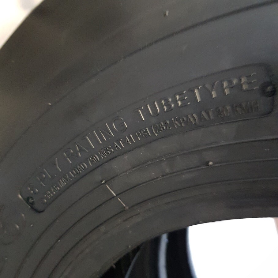 7.50-16 (2 TIRES + 2 TUBES) 8 PLY ROAD CREW KNK-35 3-Rib Farm Tractor 7.50x16