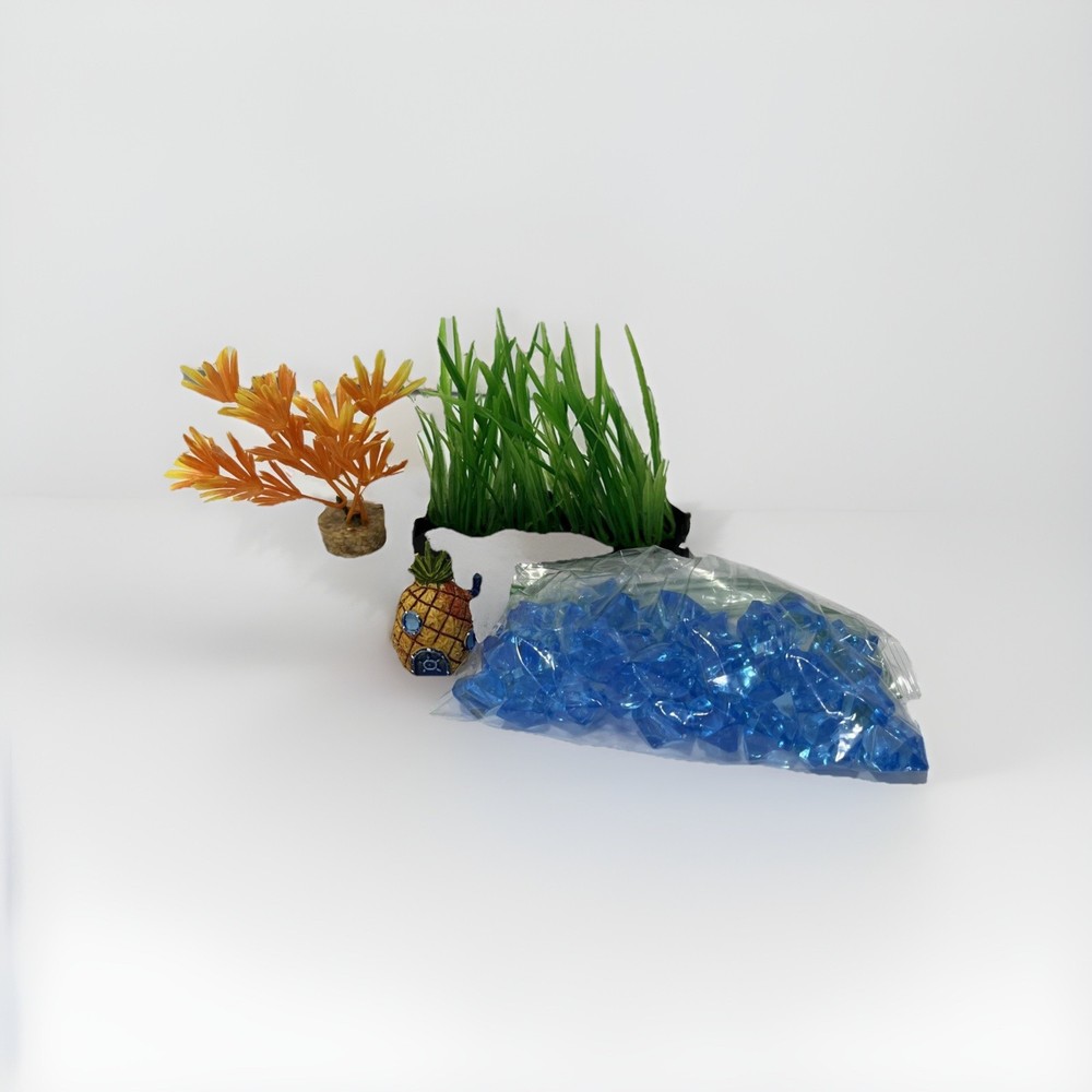 SPONGEBOB BETTA TANK KIT WITH ADDITIONAL ACCESSORIES