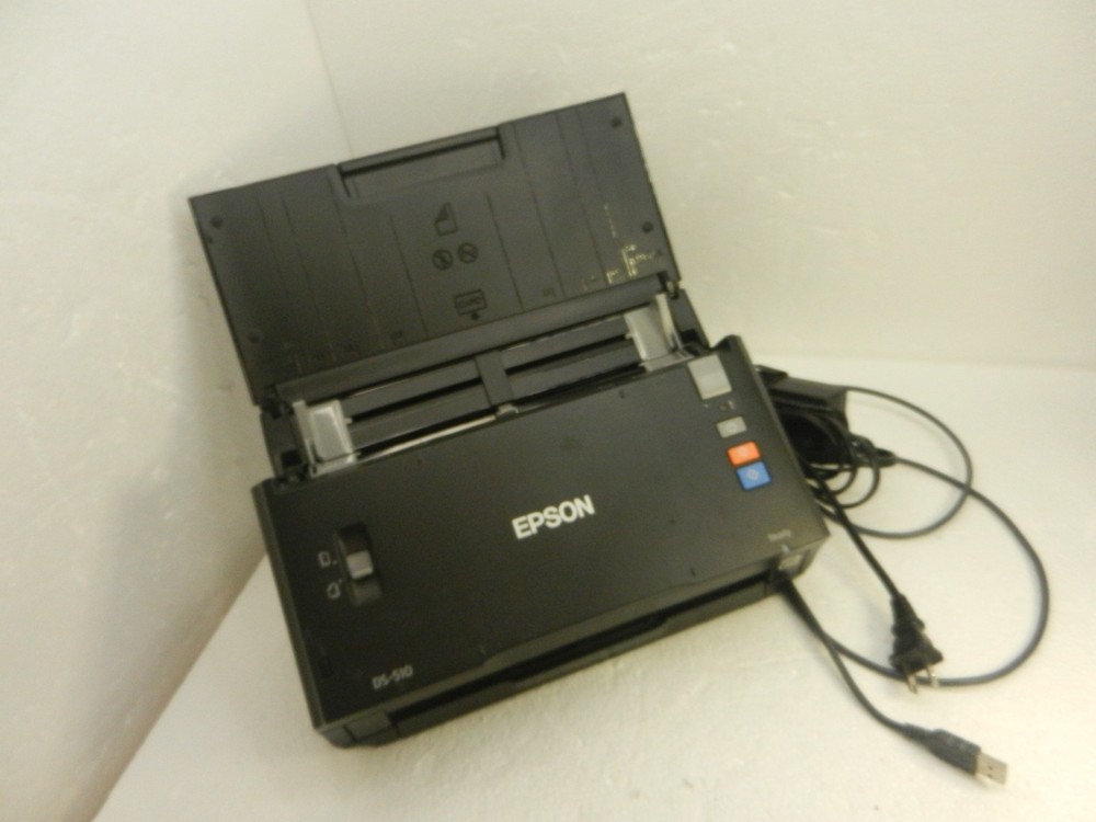 Epson Workforce DS-510 Scanner - W/ Ac adapter and USB cable
