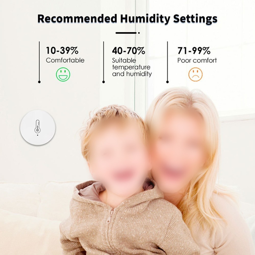 Smart For ZigBee Wireless Temperature and Humidity Sensor for Home Use