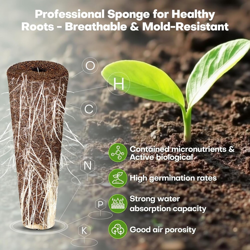 86PCS Hydroponic Growing Kit - Indoor Herb Pods with Nutrient Solution