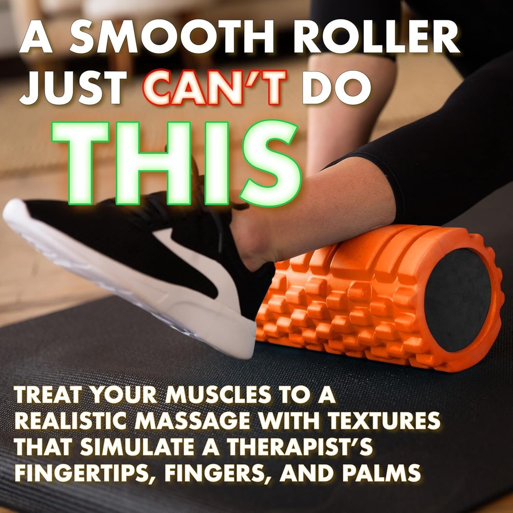 Foam Roller - Patented Medium Density Deep Tissue Massage Roller, 4K