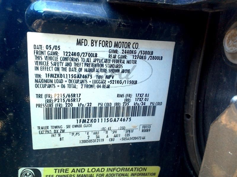 Radiator Core Support Fits 05-07 Freestyle 3177802