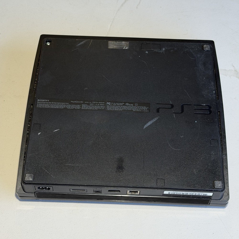 PlayStation 3 PS3 Slim Console With Controller & Cords, 4 Games TESTED