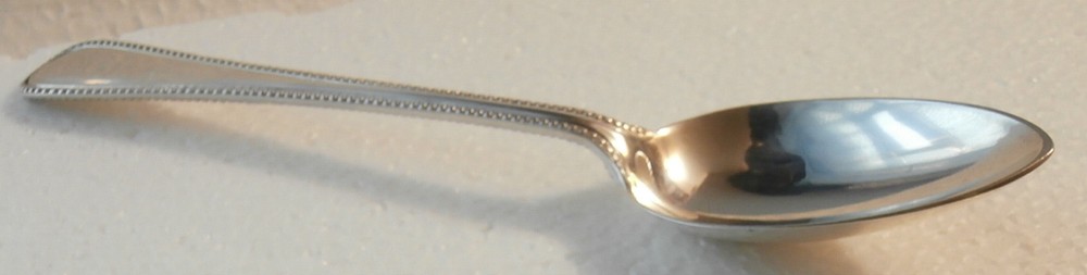 1868 Thomas Stone "Beaded / Engraved Spoon @ 5-7/8"