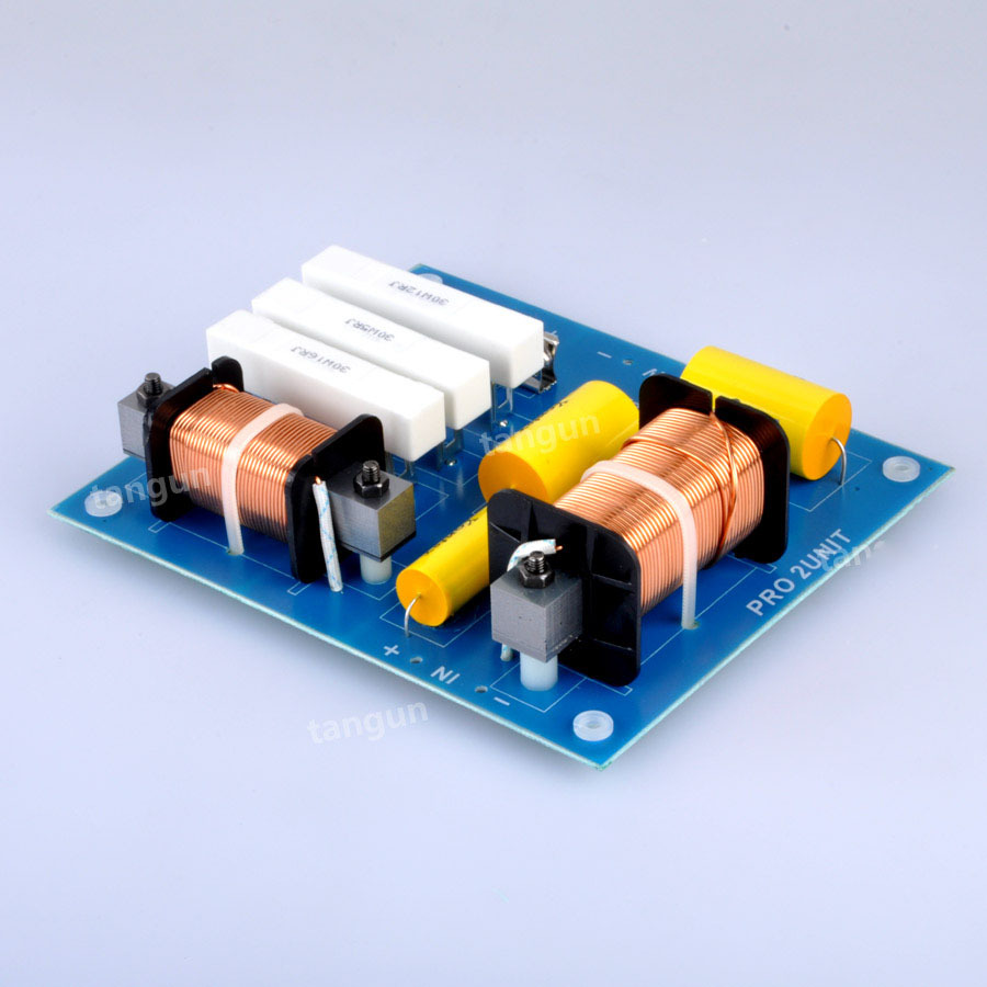 2pcs 300W High-Low 2 Unit 2 Way Audio Speaker Frequency Divider Crossover Filter