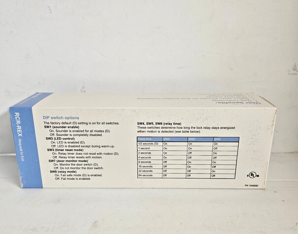 UTC Fire & Security RCR-REX-W Request To Exit Door Access Control NEW