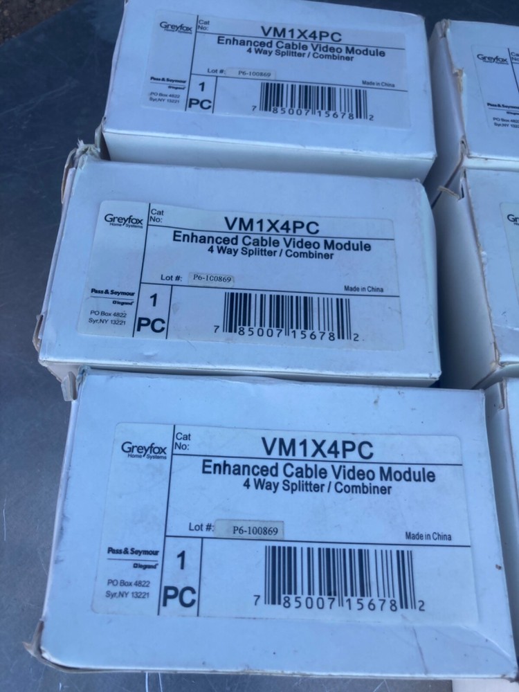 Lot of cable splitters telecom phone modules amplifier