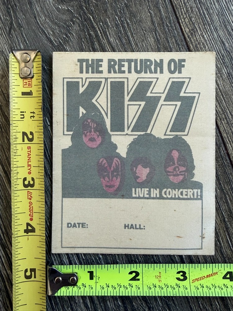 KISS Pass Dynasty Tour Concert Pink Faces B Vintage Kiss Aucoin Memorabilia