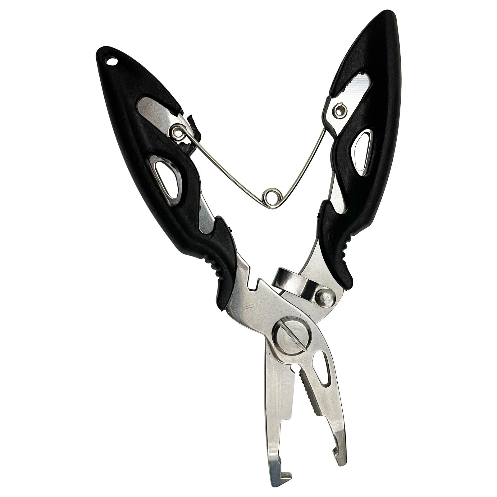 Fishing Pliers Fish Clamping Plier Outdoor Fishing Ring Cutters Fish Hook Sciss