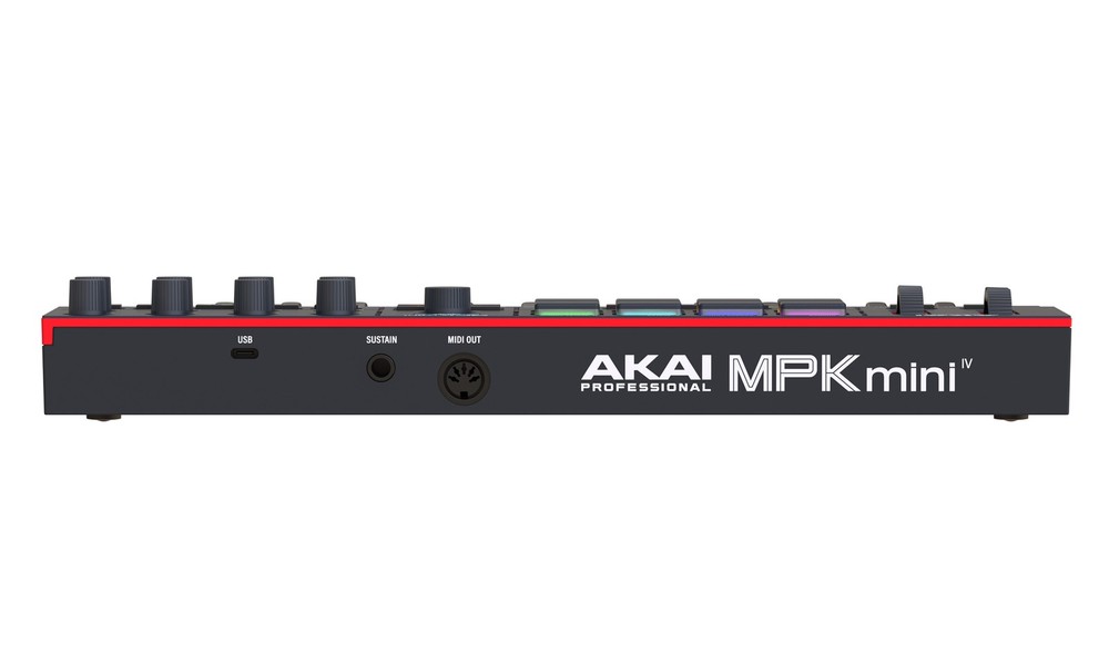 Akai Professional Mpk Mini 4 Compact Midi Controller (Black)