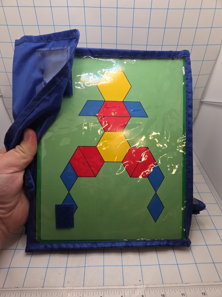 Lakeshore Pattern Blocks Set Design Cards & Foam Pattern Blocks Stem Learning