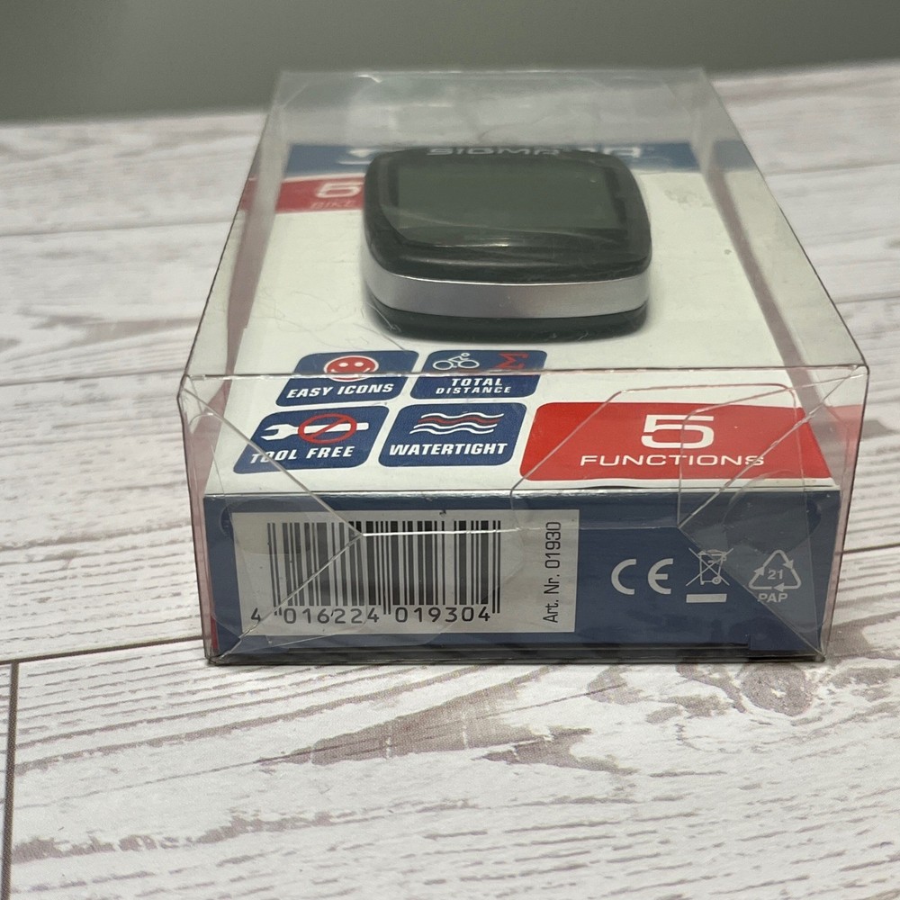 Sigma 500 Bike Computer Speedometer Odometer 5 Functions Watertight 01930