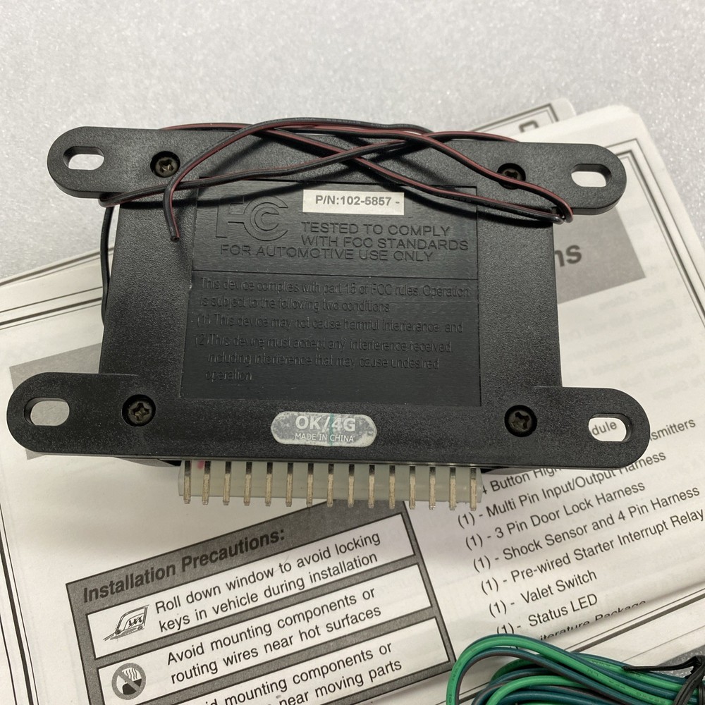 NEW CODE ALARM CSI-200 REMOTE START MODULE AND WIRING 102-5857