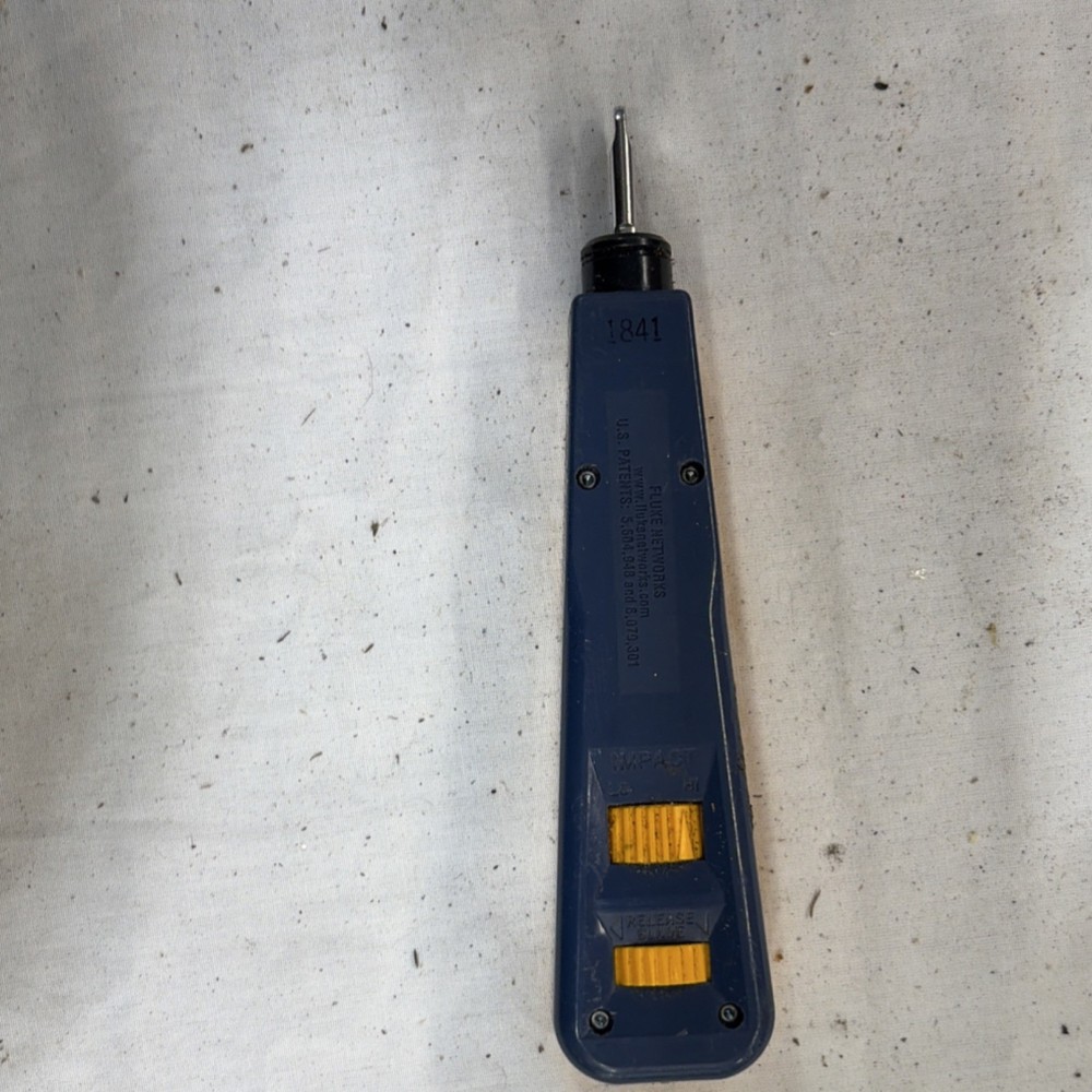 Fluke Networks D814 Impact Punch Down Tool Yellow & Blue Cable Termination