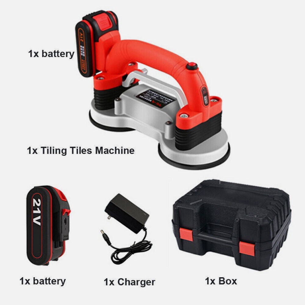 Double Suction Cup Tile Tiler Machine cordless Vibration tiler tool