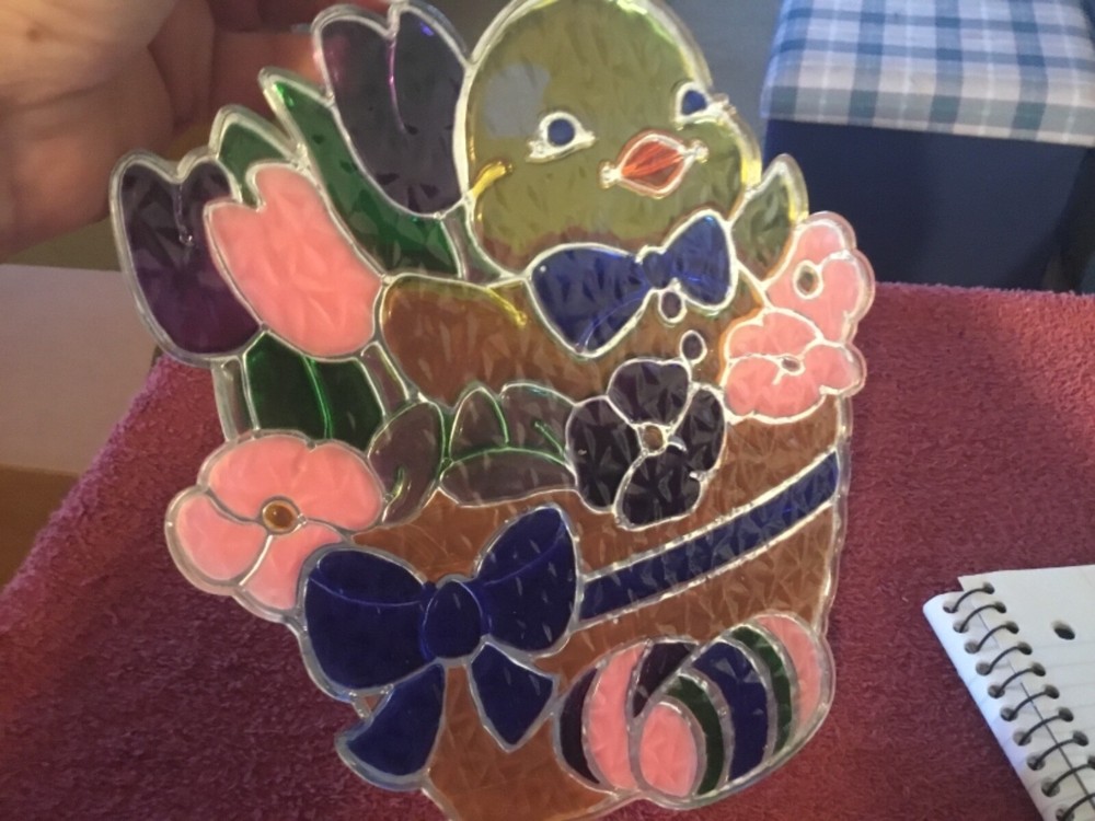 Plastic Easter Suncatcher