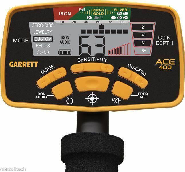 Garrett ACE 400 Metal Detector Stable Pro Pointer AT Pinpointer Probe Camo Pouch