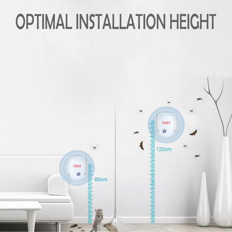 Electronic Ultrasonic Pest Reject Mosquito Cockroach Flea Mice Defender Repeller
